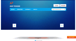 Desktop Screenshot of anantpackaging.com